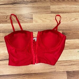 Red Women's Corset Top